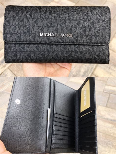 michael kors black women's wallet|michael koors wallet.